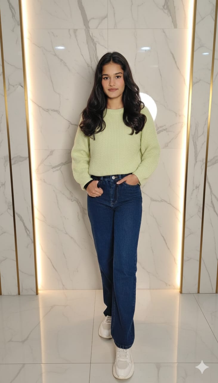 Straight jeans for women