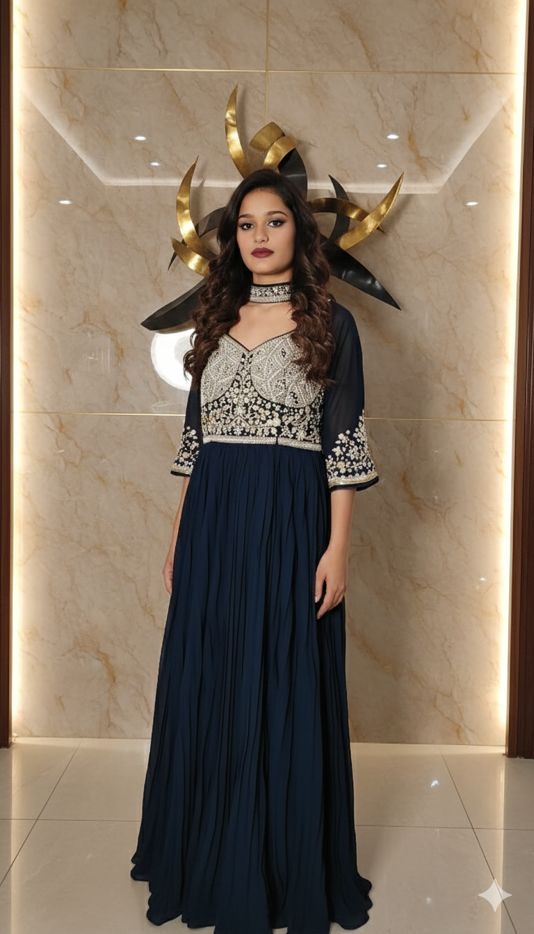 Stylish Party Wear Gown 