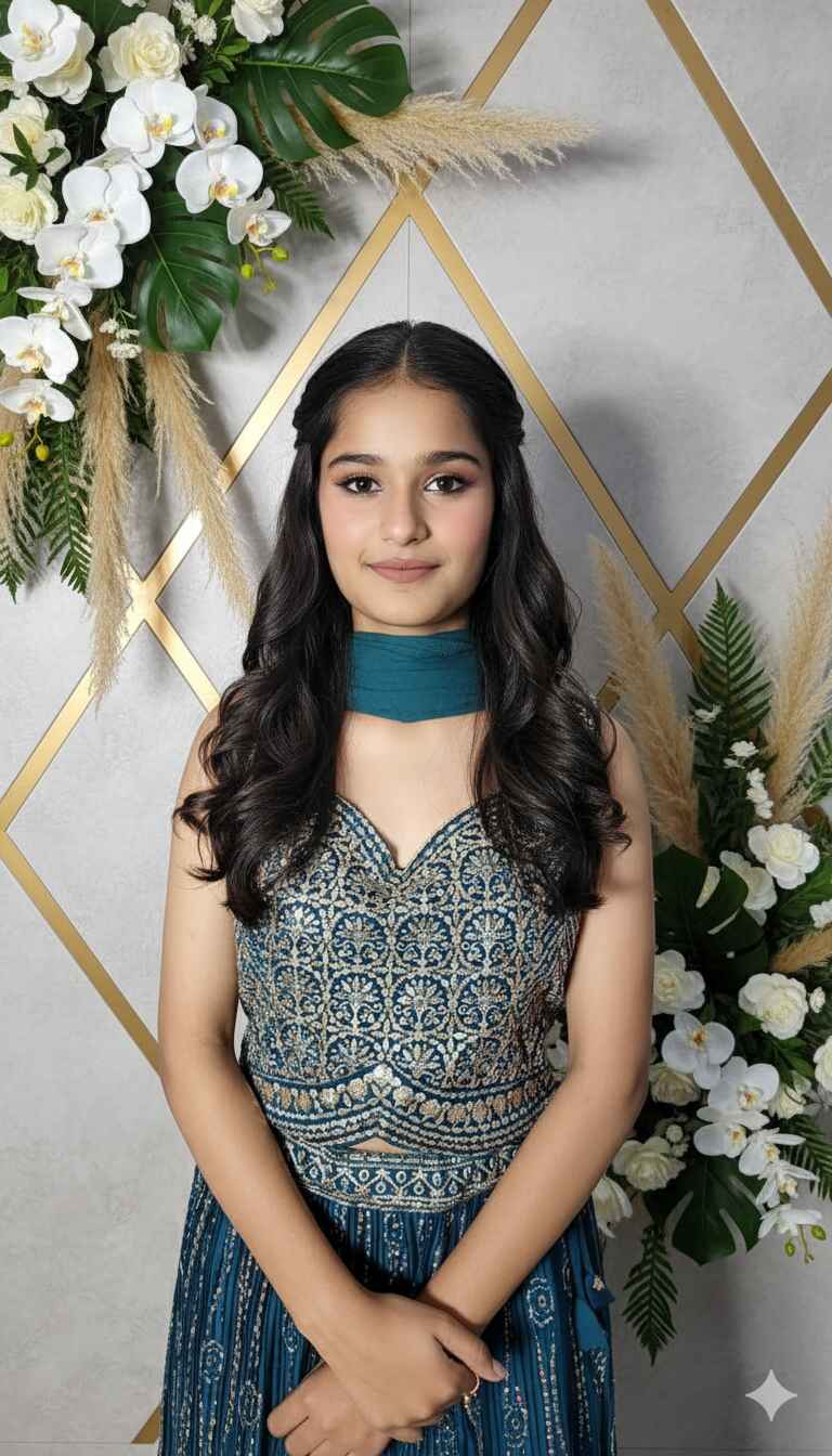 Women Teal Blue Stylish Premium Lancha