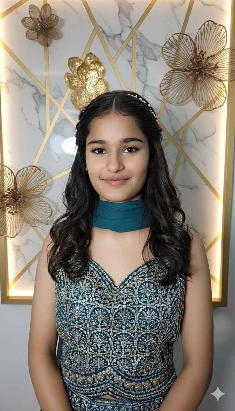 Women Teal Blue Stylish Premium Lancha