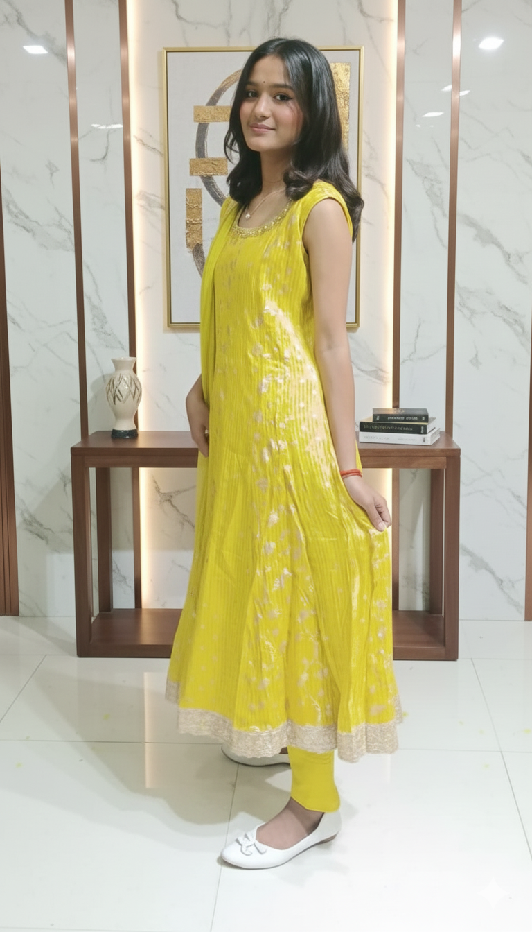 Designer party wear frock suit 