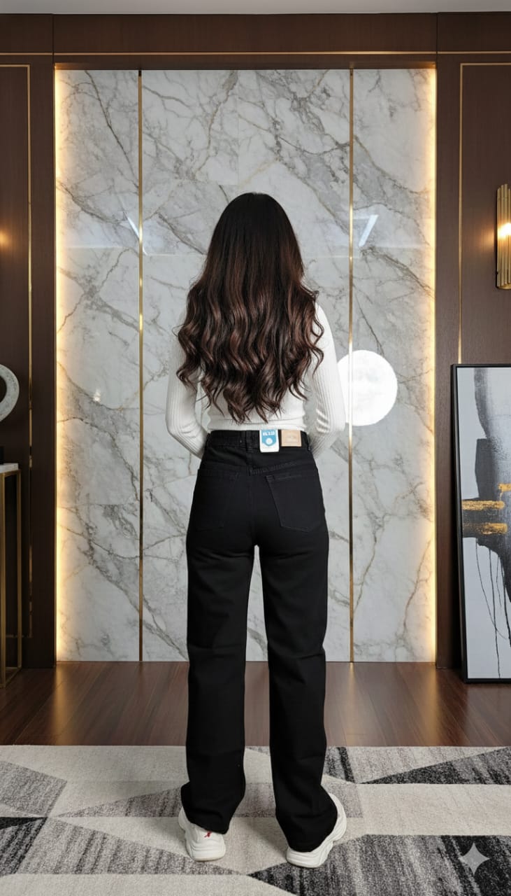 Straight jeans for women