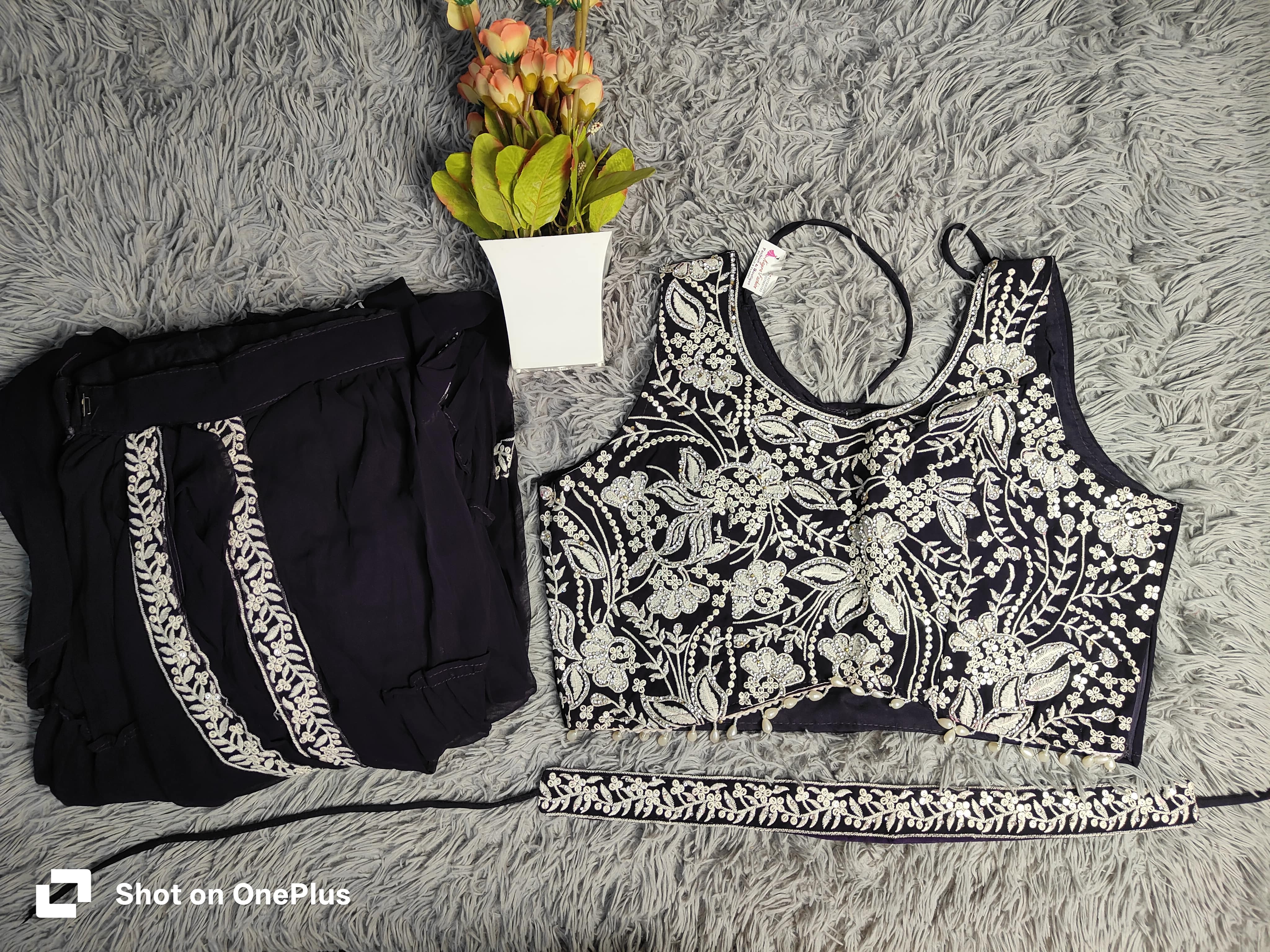 SareeLehenga Glam Set