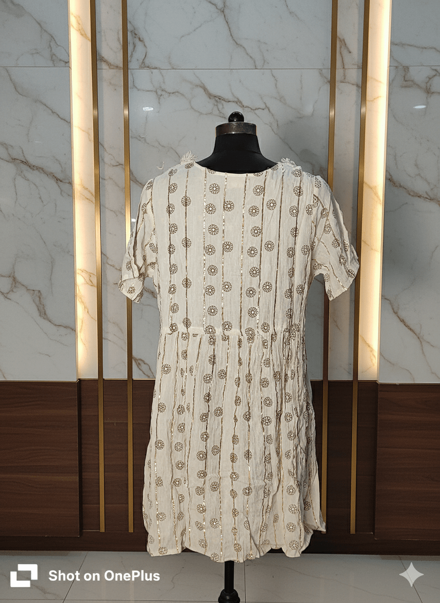 Shimmer Glow Lurex Midi Dress