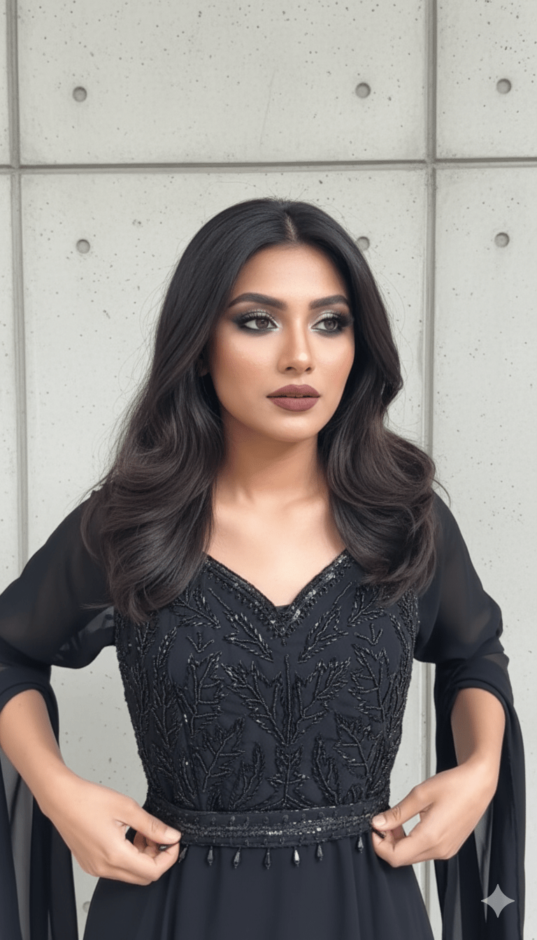 BlackAura Western Dress