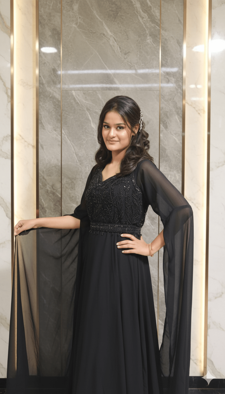 BlackAura Western Dress