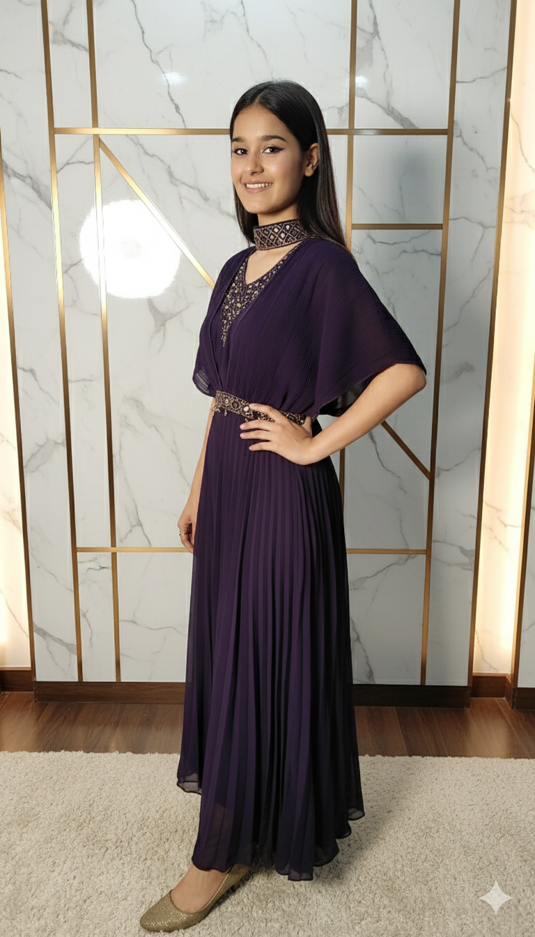 TwirlBloom Stylish Gown