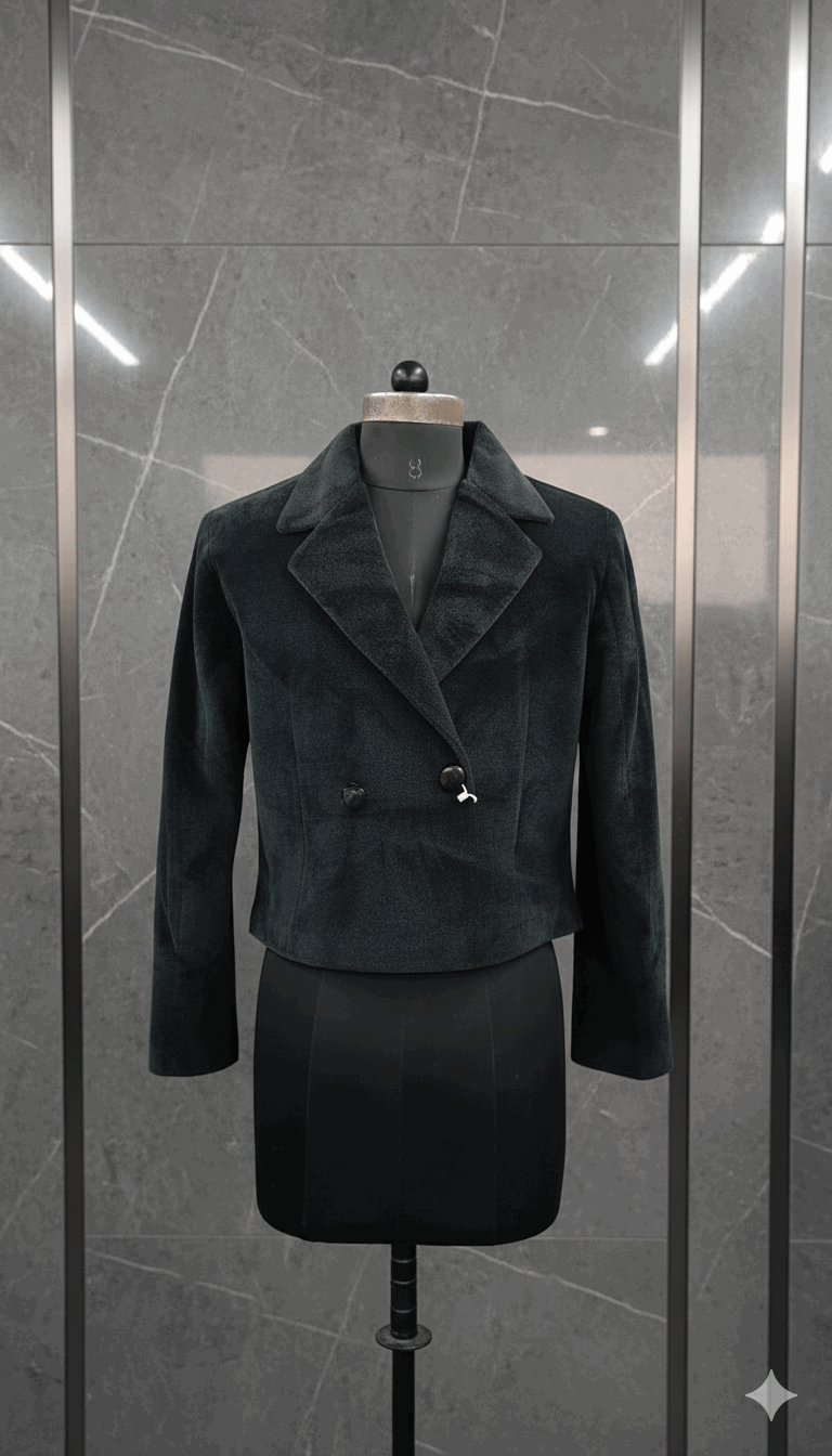 FurGlam Girlsâ€™ Stylish Fur Collar Jacket