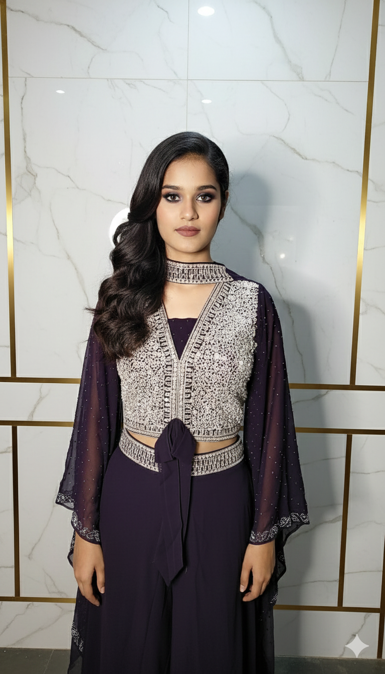 Western Style Palazzo Set 