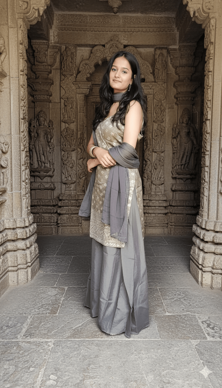 Women Olive Kora Muslin Suit Set